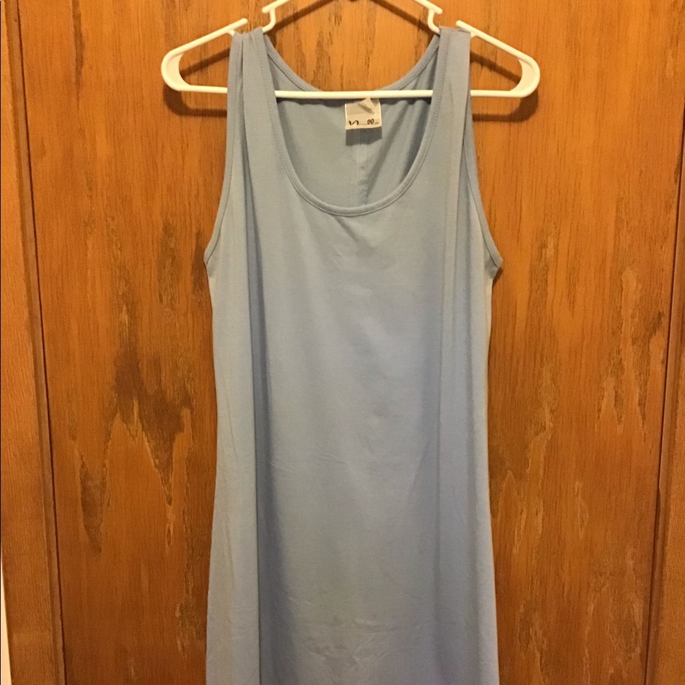 Noelle Light Blue Tank Dress - L/XL